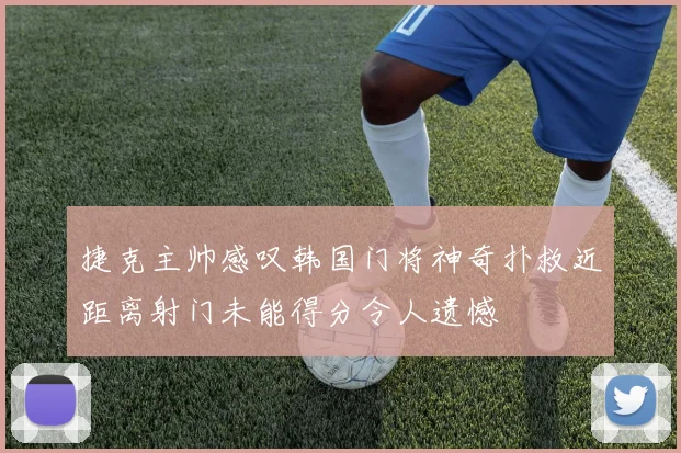 捷克主帅感叹韩国门将神奇扑救近距离射门未能得分令人遗憾